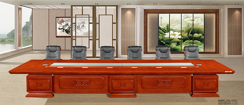实木办公会议桌,6米中式会议桌2